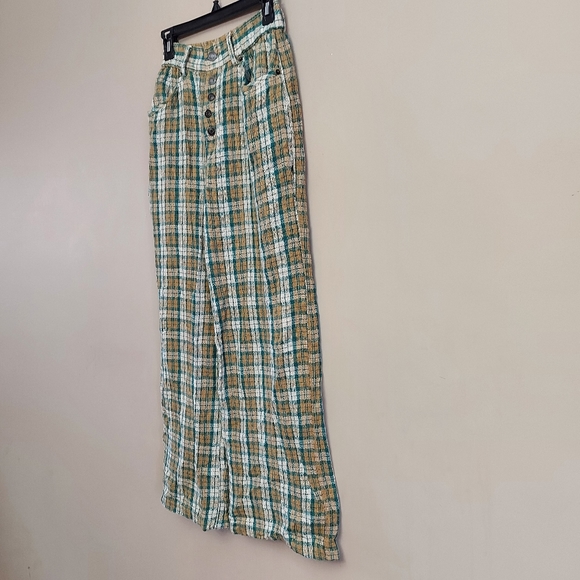 Urban Outfitters Kai Linen Plaid Baggy Pant - Picture 8 of 15